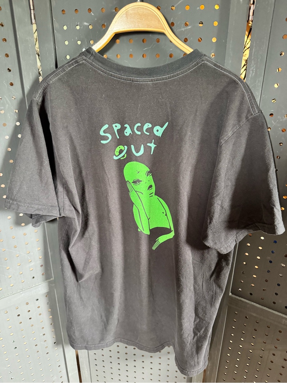 Ripndip Black Tee with Red Stripe Tag Detail
